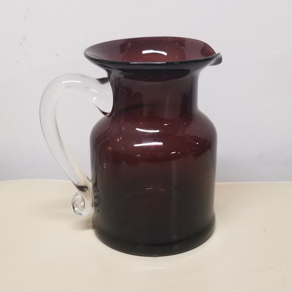 Amethyst Glass Blown Pitcher - Picture 2 of 8